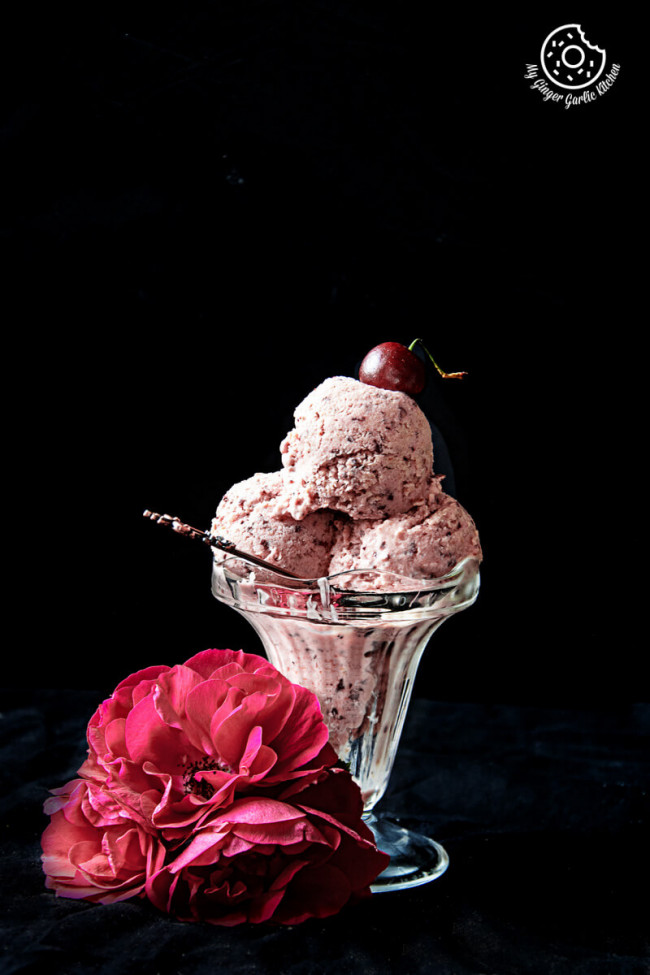 Classic And Easy Cherry Lassi Ice Cream