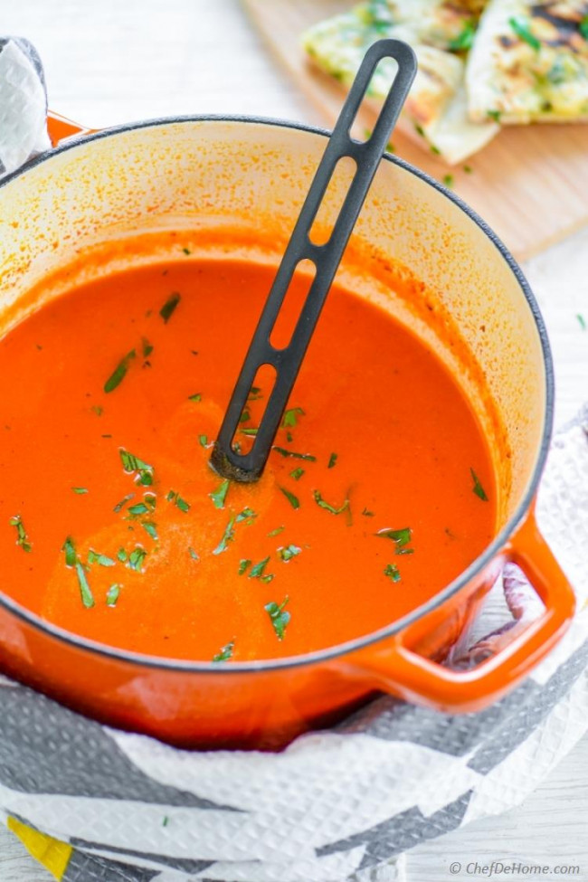 Vegan Roasted Red Pepper and Ginger Soup Recipe