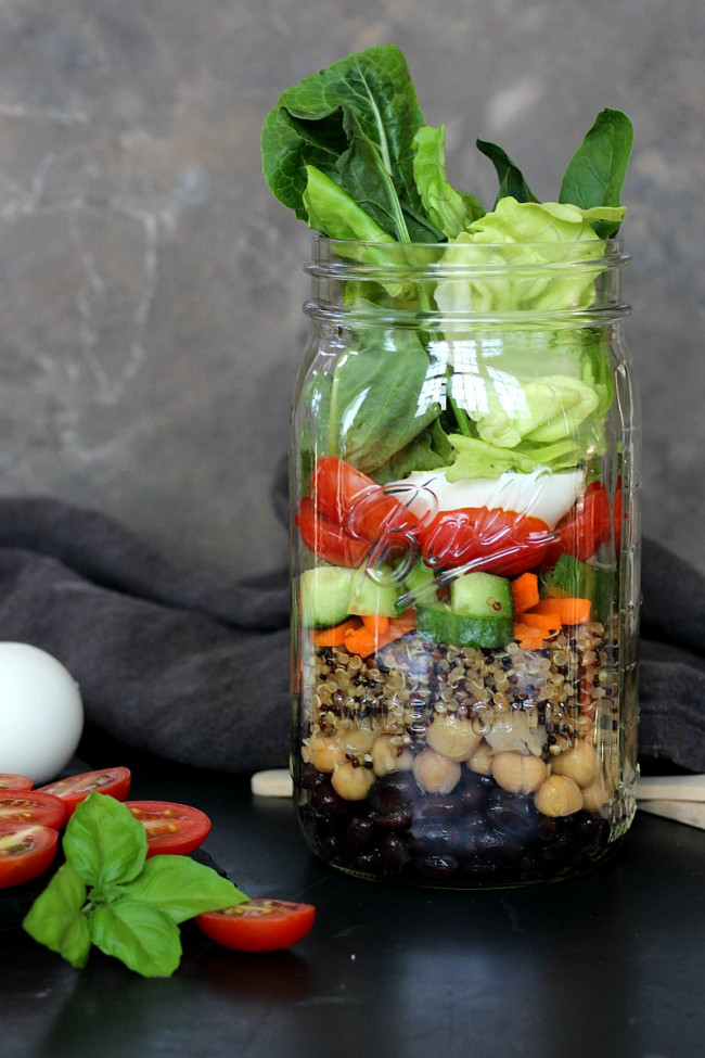 Protein Power Salad Jar