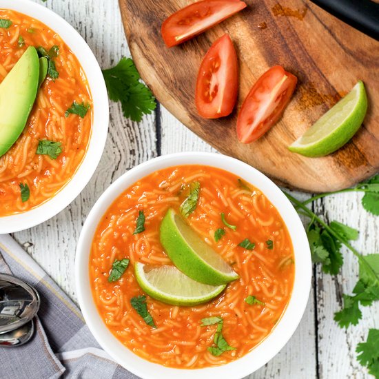 Mexican Noodle Soup - Sopa de Fideo