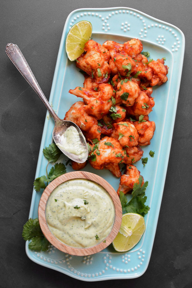 Sticky Chipotle Cauliflower Wings