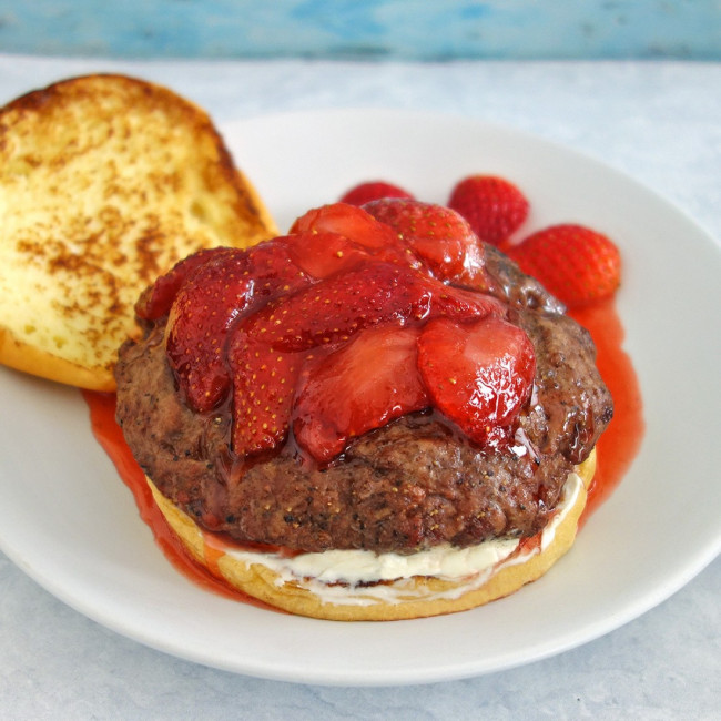 Strawberry French Toast Burger