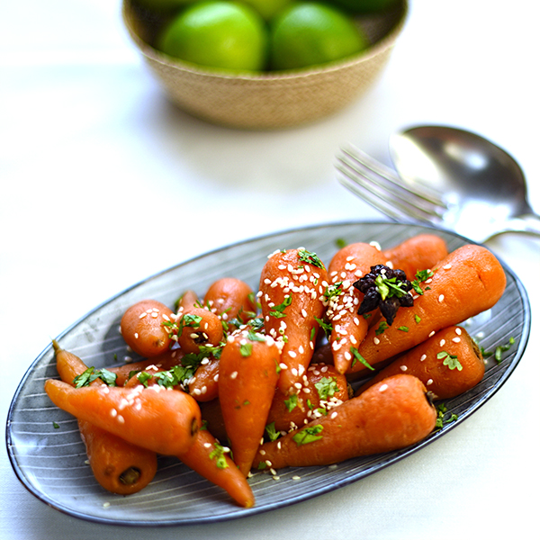 sweet and sour glazed carrots