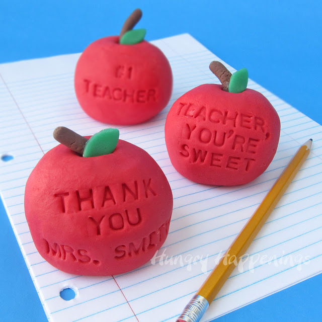 Thank Teachers With A Sweet Message On A Vanilla Fudge Apple