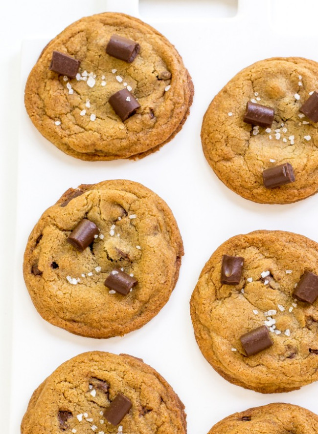 Brown Butter Salted Chocolate Chip Cookies
