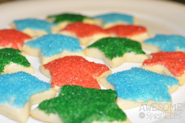 The Most Awesome Ever Sour Cream Sugar Cookies - Awesome with Sprinkles