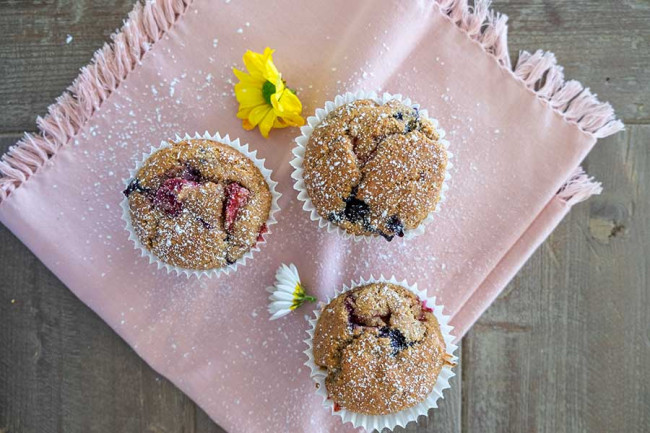 Gluten-free Triple Berry Muffin