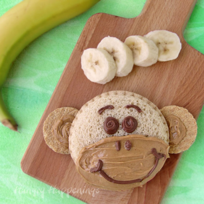 Kids will go bananas over these Monkey Sandwiches