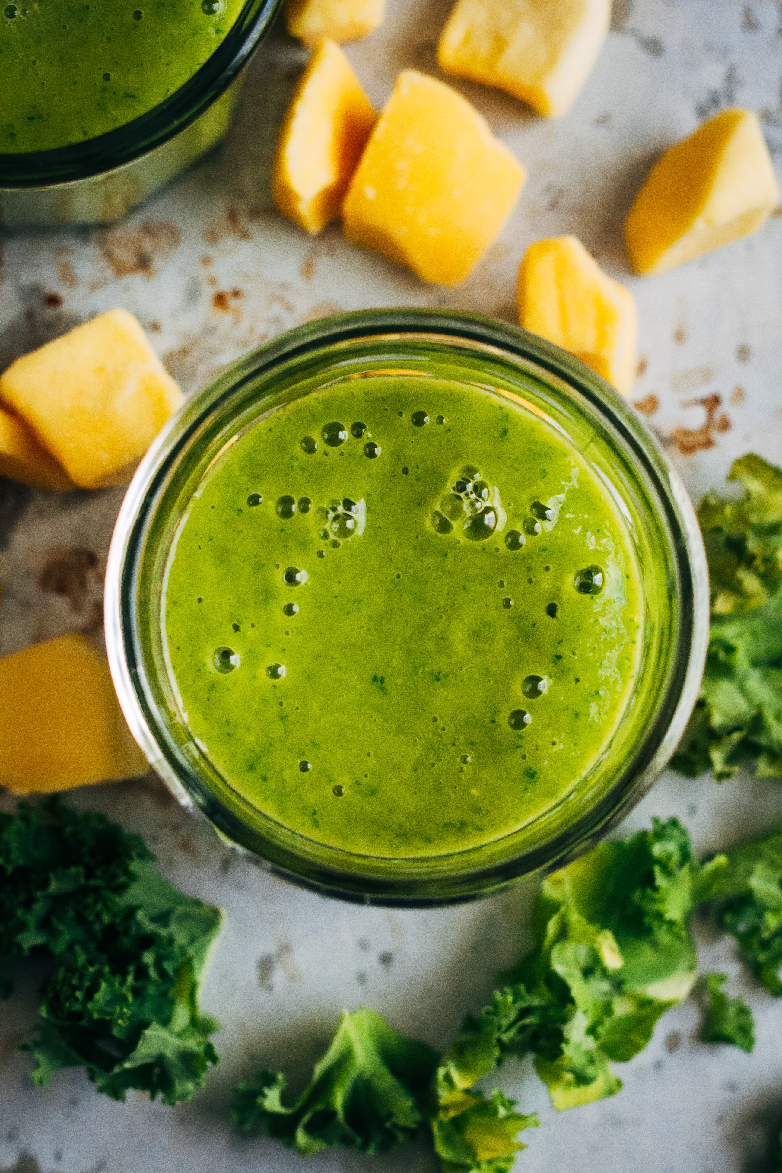 A Simple Green Vegan Smoothie | Well and Full