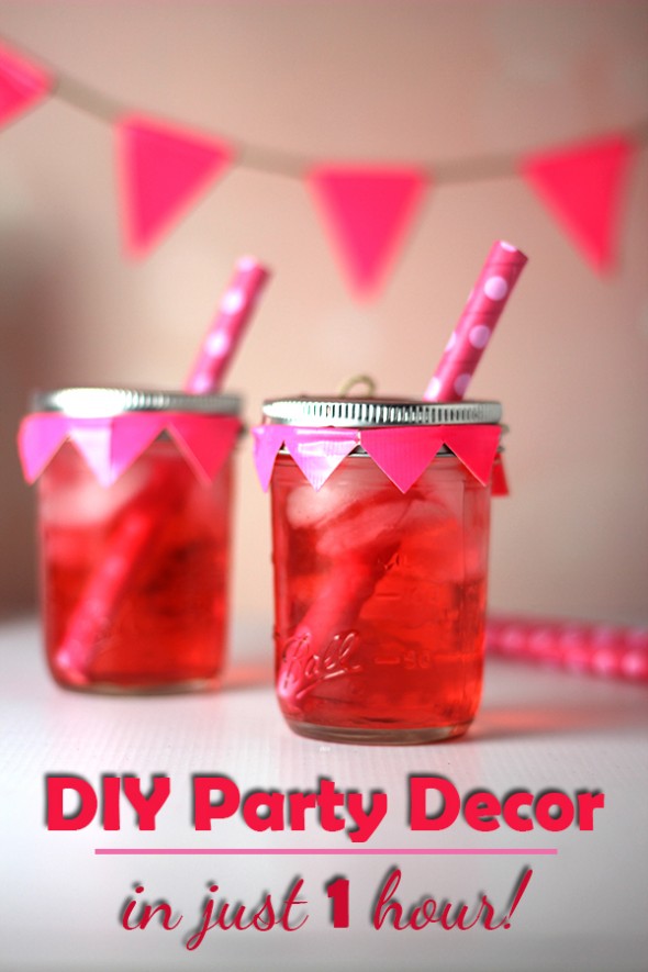 1 Hour DIY Party Decor and Easy Clean Up Tips #trashcrashers