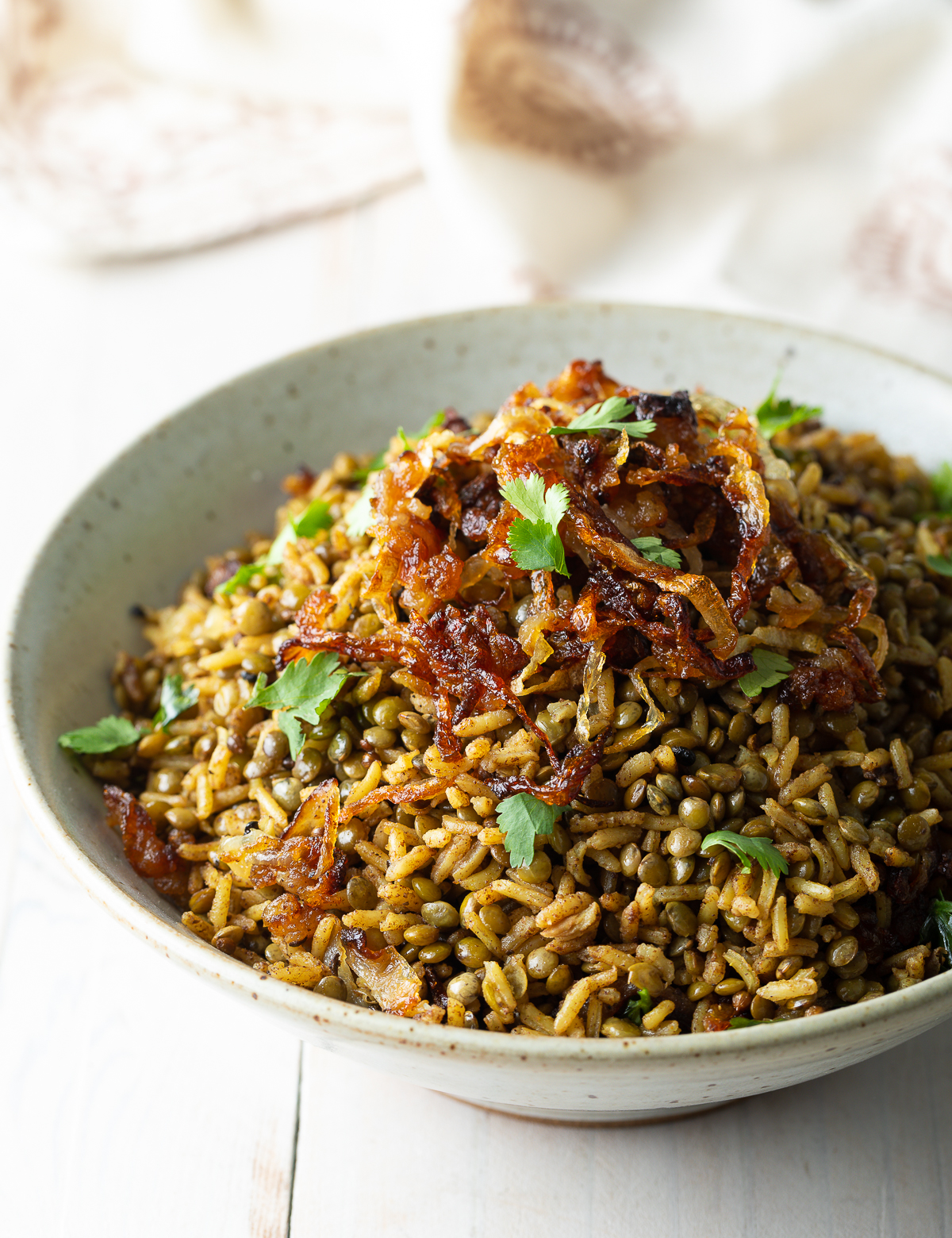 Mujadara Lentils and Rice Recipe | A Spicy Perspective