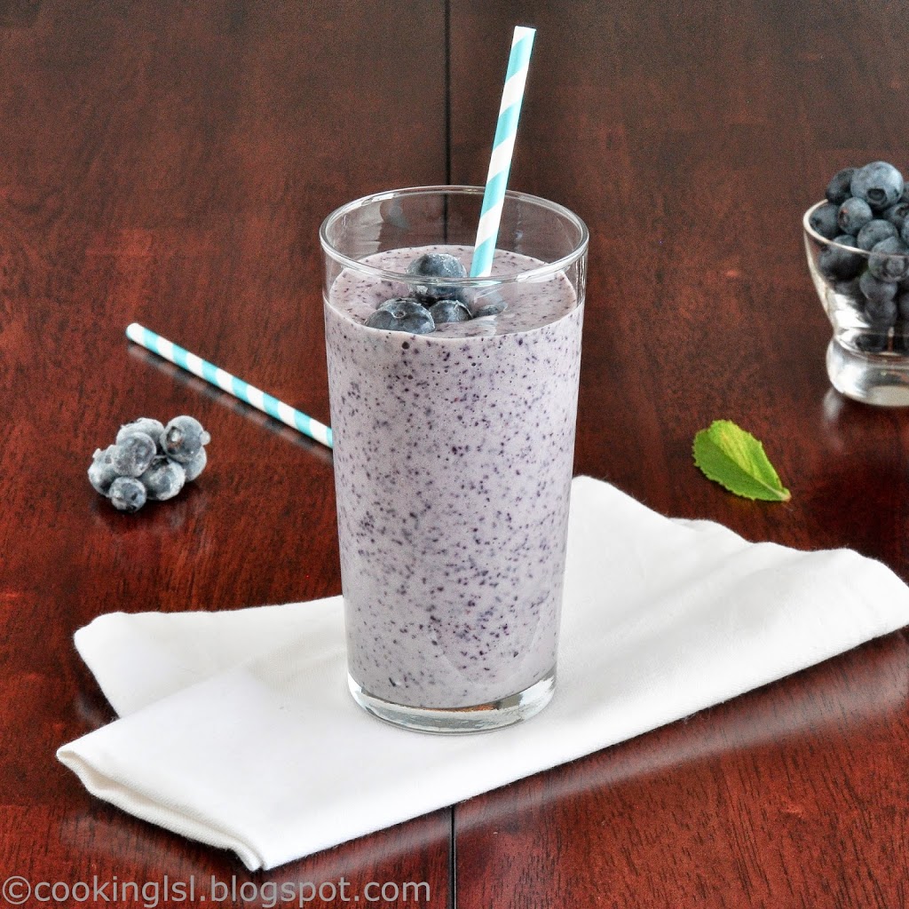 Delicious Creamy Blueberry Smoothie