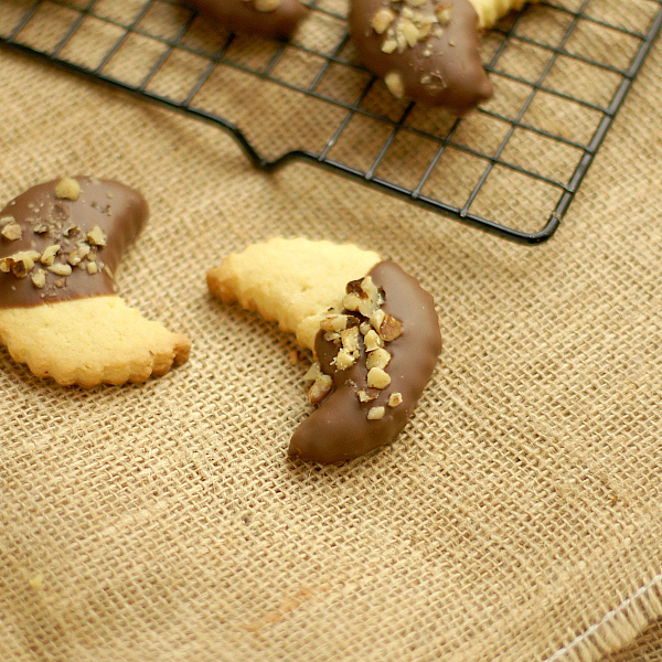 Chocolate Dipped Orange Cookies - Bread & With It