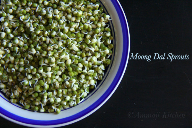 Moong Dal Sprouts | How to make Moong Dal Sprouts ? | Indian Food Recipes | Ammaji Kitchen