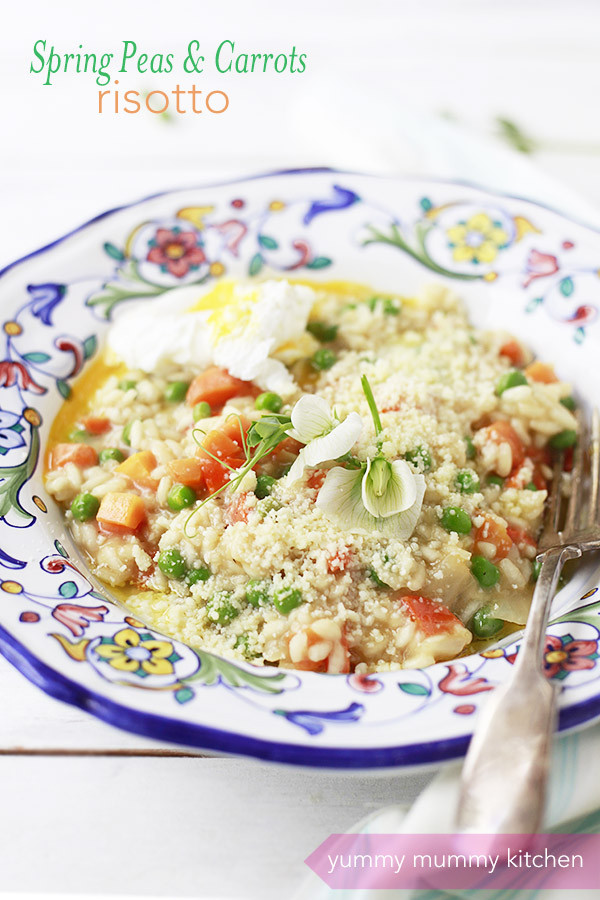 Yummy Mummy Kitchen: Spring Peas and Carrots Risotto 