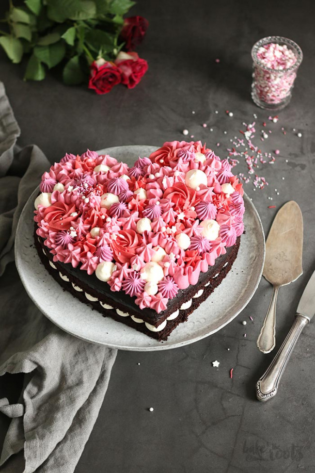 Valentine’s Day Chocolate Heart Cake