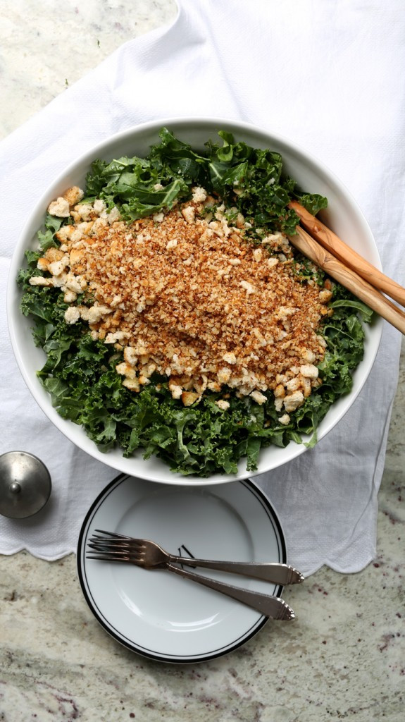 Kale Salad with Brown Butter Breadcrumbs