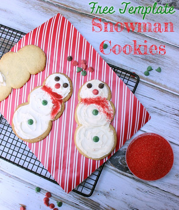 Nestle Countdown to the Holidays: Cookies for Santa, Snowmen & Mitten Template