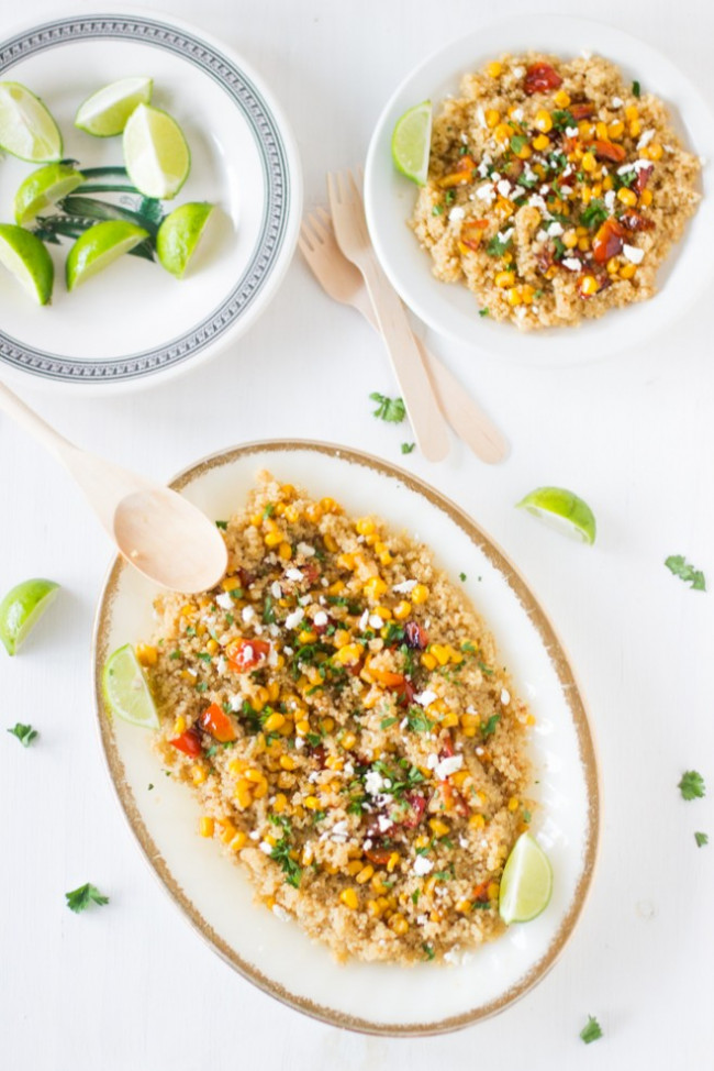 Quinoa and Corn Salad with Honey-Lime Dressing