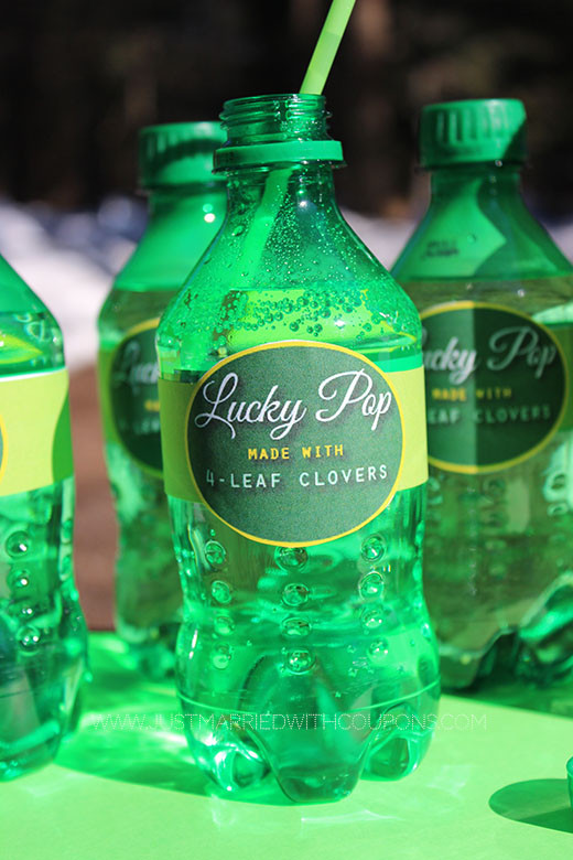 St. Patrick’s Day: Printable Lucky Pop Soda Decor