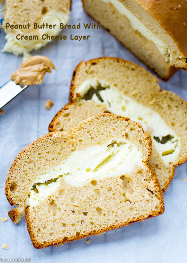 Peanut Butter Bread With Cream Cheese Layer