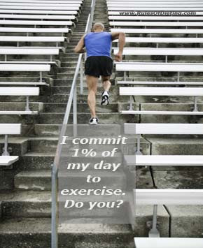 Commit 1 percent of your day to exercise - Rules of Dieting