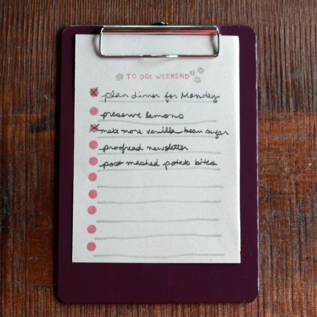 Organize Yourself with Handmade To Do Lists