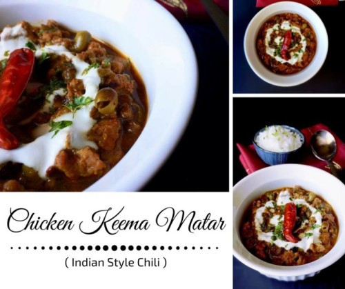 Chicken Keema Matar - Indian Style Chili
