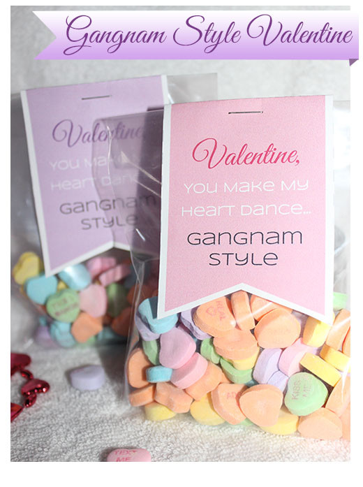 Printable Valentine’s Day Craft: Gangnam Style