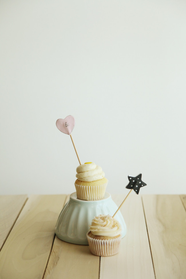 DIY Clay Cupcake Toppers
