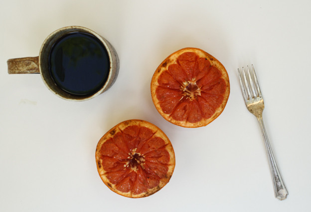 roasted grapefruit with cinnamon and sugar