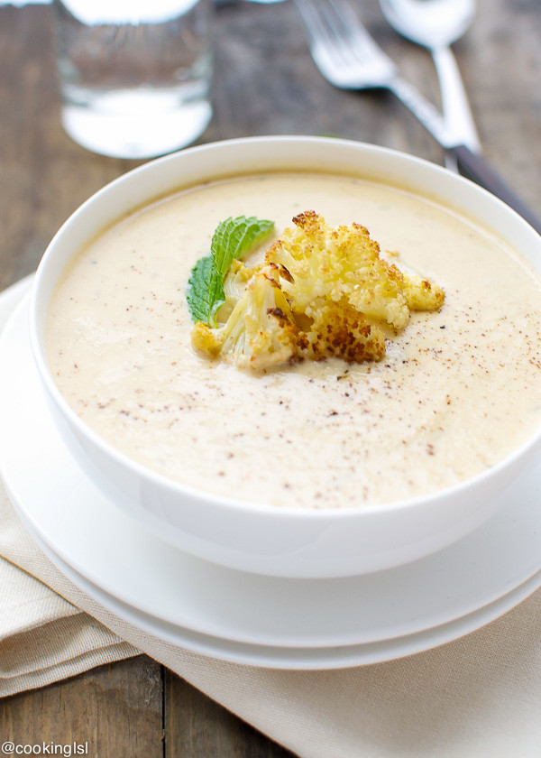 Roasted Cauliflower And Boursin Soup