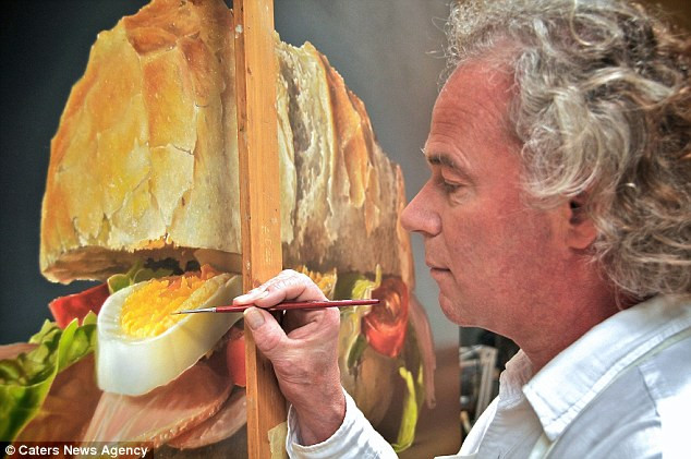 A feast for the eyes: Artist's incredible oil paintings of food look good enough to eat