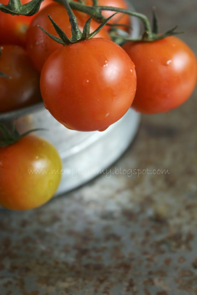 Whole Tomatoes On Dark Background